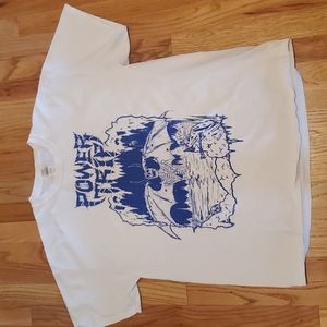 Power Trip - Blue and White Skeleton Hell Shirt